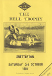 Programme cover of Snetterton Circuit, 03/10/1981