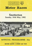 Programme cover of Snetterton Circuit, 16/05/1982