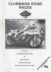 Programme cover of Snetterton Circuit, 06/06/1982