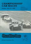 Programme cover of Snetterton Circuit, 27/06/1982