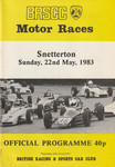 Programme cover of Snetterton Circuit, 22/05/1983