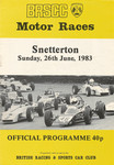 Programme cover of Snetterton Circuit, 26/06/1983