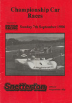 Programme cover of Snetterton Circuit, 07/09/1986