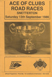 Programme cover of Snetterton Circuit, 13/09/1986