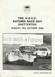 Programme cover of Snetterton Circuit, 16/10/1988