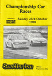 Programme cover of Snetterton Circuit, 23/10/1988