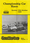 Programme cover of Snetterton Circuit, 15/10/1989