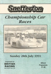 Programme cover of Snetterton Circuit, 28/07/1991