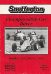 Programme cover of Snetterton Circuit, 29/03/1992
