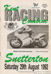 Programme cover of Snetterton Circuit, 29/08/1992