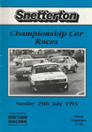 Programme cover of Snetterton Circuit, 25/07/1993