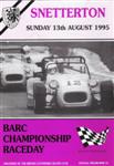 Programme cover of Snetterton Circuit, 13/08/1995