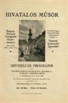 Programme cover of Sopron, 04/06/1933