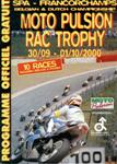 Programme cover of Spa-Francorchamps, 01/10/2000