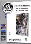Programme cover of Spa-Francorchamps, 01/10/2006