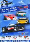 Programme cover of Spa-Francorchamps, 19/08/2007