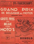 Programme cover of Spa-Francorchamps, 04/07/1948