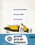 Programme cover of Spa-Francorchamps, 18/06/1961