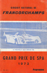 Programme cover of Spa-Francorchamps, 07/05/1972