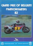 Programme cover of Spa-Francorchamps, 04/07/1982