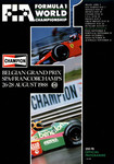 Programme cover of Spa-Francorchamps, 28/08/1988