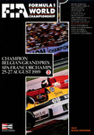 Programme cover of Spa-Francorchamps, 27/08/1989