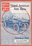 Programme cover of Speedway Park, 03/09/1917