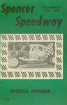 Programme cover of Spencer Speedway, 1969