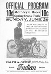 Programme cover of Springbrook Park, 26/06/1921