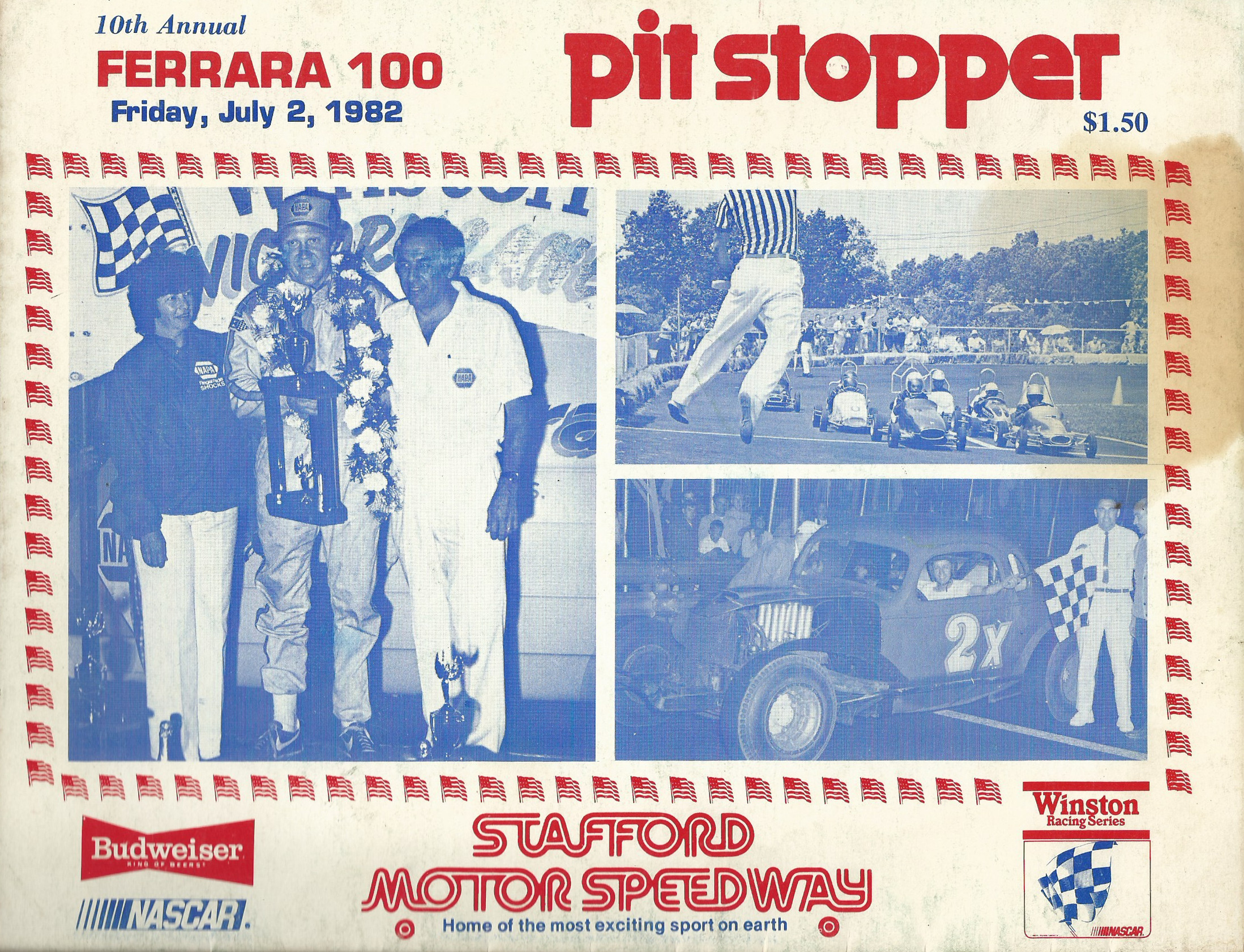 Programme cover of Stafford Motor Speedway, 02/07/1982
