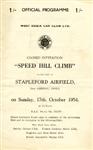 Programme cover of Stapleford Hill Climb, 17/10/1954