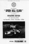 Programme cover of Stapleford Hill Climb, 14/10/1956