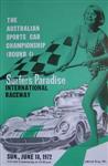 Programme cover of Surfers Paradise International Raceway, 18/06/1972