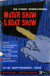 Programme cover of Sydney Motor Show, 1965