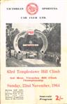 Programme cover of Templestowe Hill Climb, 22/11/1964