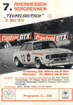 Programme cover of Teufelsrutsch Hill Climb, 31/03/1974