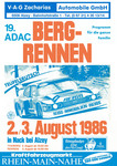 Programme cover of Teufelsrutsch Hill Climb, 03/08/1986