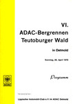 Programme cover of Teutoburger Wald Hill Climb, 26/04/1970