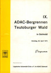 Programme cover of Teutoburger Wald Hill Climb, 29/04/1973