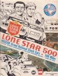 Programme cover of Texas World Speedway, 25/06/1972