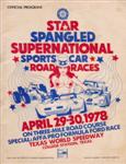 Programme cover of Texas World Speedway, 30/04/1978