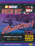 Programme cover of Texas World Speedway, 20/09/1992