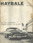 Programme cover of Thompson International Speedway, 20/07/1957