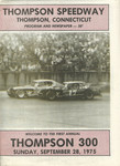 Programme cover of Thompson International Speedway, 28/09/1975