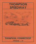 Programme cover of Thompson International Speedway, 16/05/1976