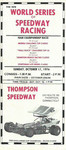 Brochure cover of Thompson International Speedway, 17/10/1976