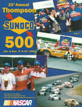 Programme cover of Thompson International Speedway, 10/09/1995