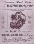 Programme cover of Thompson International Speedway, 17/08/1952