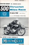 Programme cover of Thruxton Race Circuit, 21/06/1958
