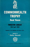 Programme cover of Thruxton Race Circuit, 15/04/1963